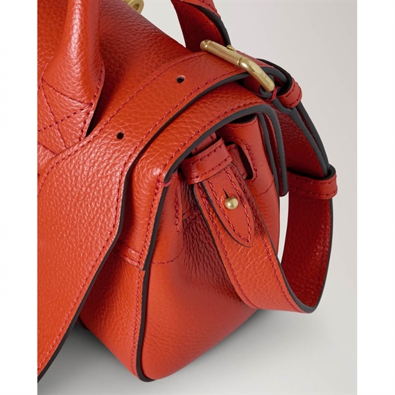 Mulberry Mini Heritage Bayswater Coral Orange